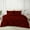 Burgundy, variant on Duvet Cover Diamond Ruffle with Zipper Closure 1 Piece Super King (116" x 98") Inches 100% Cotton 800 TC Premium Hotel Class Decorative Bedding with Corner Ties - White Solid