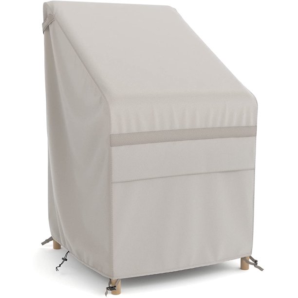 MR. COVER 600D Stackable Patio Chair Cover, 26"W x 34"D x 45"H Fits 46
