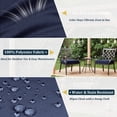 thumbnail image 3 of Kimunuk 6Pcs Outdoor Chair Cushions Slipcovers, 17" x 16" Navy Blue Replacement Waterproof Non-Slip Patio Seat Cushion Covers with Handle, Covers Only, 3 of 7