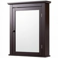 thumbnail image 4 of Armoire de Salle de Bain Murale avec Miroir et Étagères Ajustables, avec une Porte Simple et Poignée Rétro, 4 of 14