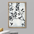 thumbnail image 3 of wall26 Framed Canvas Print Wall Art Tree &amp; Bird Silhouettes with Blue Grunge Background Floral Nature Illustrations Modern Art Rustic Dramatic for Living Room, Bedroom, Office - 24"x36", 3 of 5