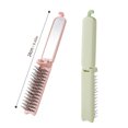 thumbnail image 7 of Foldable Mirror Comb, Portable Hair Brush with Soft Dual-Layer Round-Tip Bristles, Make hair fluffy, Wet/Dry Use, Travel-Friendly,Pink, 7 of 7