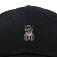 thumbnail image 2 of Dalix Hippo Embroidered Cotton Dad Hat Cute Animal Design Adjustable Baseball Cap for Everyday Wear Womens in Black, 2 of 5