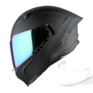 818 motorcycle helmets 1Storm Motorcycle Full Face Helmet for Adults Men and Women Street Bike Racing Helmet DOT Approved with one Extra Clear Shield: KT828 Smoked Visor