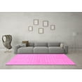 thumbnail image 3 of Ahgly Company Indoor Round Solid Pink Modern Area Rugs, 6' Round, 3 of 4