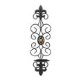 thumbnail image 2 of Portavelas Vintage para velas, candelabros de pared, estante negro para colgar en la pared, portavelas, candelero, soporte para sala de estar, BLESIY Portavelas colgante, 2 of 8