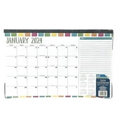2024 DESK CALENDAR Multicolored Trim 11 X 17 12 Month Desk Calendar