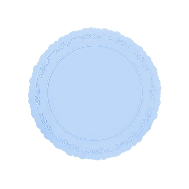Posavasos de silicona ovalado, antideslizante, resistente al calor, con diseño antiarrugas, decorativo para cocina.