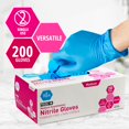 thumbnail image 5 of Guantes de reconocimiento médico Medpride Nitrile Large Blue 200, 5 of 5