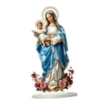 thumbnail image 3 of de María Santísima con el Niño Jesús, decoración del hogar, religioso acrílico decorativo 2D, adorno artesanal para centro de mesa, 3 of 9