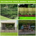 thumbnail image 5 of Yeshouse Outdoor Garden Fencing Decorative Garden Fence Rustproof Metal Wire Animal Barrier Fence for Dogs, Rabbits, Landscape Edging, and Patio, 5 of 5
