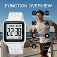 thumbnail image 3 of SKMEI Mens Digital Watch Outdoor Sports Waterproof Large Face Wrist Watches with LED Back Ligh/Alarm/Stopwatch, 3 of 9