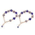 thumbnail image 2 of Pulsera turca de la suerte, 2 piezas Pulsera de ojo azul Pulseras con dijes de cuentas de ojo azul Pulsera de ojo azul Rendimiento sólido, 2 of 14