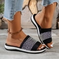 thumbnail image 2 of Dakaela Slides Sandals for Women Breathable Mesh Sports Athletic Casual Slippers Lightweight Non Slip Walking Shoes with Arch Support Colorful 6.5, 2 of 8