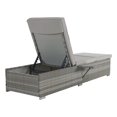 thumbnail image 7 of Outdoor Chaise Lounge Chairs Set of 2 with Adjustable Backrest, All-Weather PE Rattan Poolside Loungers with Cushions & Cup Holder, Light Gray Patio Furniture, 7 of 7
