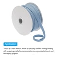 thumbnail image 3 of Uxcell Cotton Twill Tape 1/4" 50 Yards Cotton Ribbon Bias Binding Tape for Sewing Gift Wrapping Steel Blue, 3 of 4