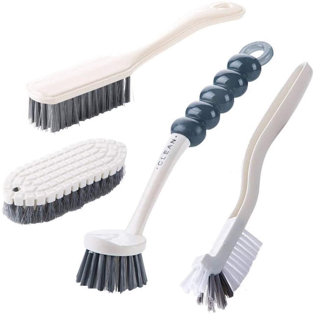 De Cepillos De Limpieza, Cepillo De Limpieza De Platos, Cepillo Flexible Para Zapatos, Cepillo De Baño Para Fregadero De Cocina 4 Uds. Moyic HA045534-01