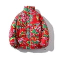thumbnail image 1 of Chaqueta de trabajo de otoño-invierno CHAO abrigo de algodón de peonía cálido rojo, 1 of 5