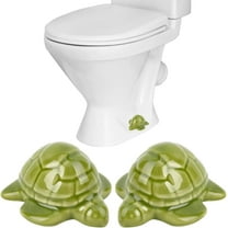 2 Pack Turtle Toilet Bolt Covers Ceramic Toilet Caps Olive Drab Sea Ocean Beach Coastal Animals Decorative Bowl Knob Cover Ornament for House Home Bathroom Lavatory Bowl Screws Accessories