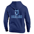 thumbnail image 3 of Men's 1863FC Erling Haaland Navy Manchester City Player Fleece Pullover Hoodie, 3 of 3