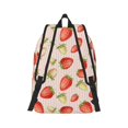 thumbnail image 3 of Balery Strawberries Vintage Canvas Backpack for Men and Women - Large Capacity, Durable Travel Laptop Bag for School, Work, Hiking, and Outdoor Activities, 3 of 7