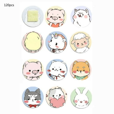 JZROCKER Round First Aids Bandages Cute Kid Bandages Breathable Safe Skin-friendly