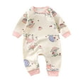 thumbnail image 3 of HVOBTTY Summer Infant Toddler's Rompers Print Long Sleeve Full Length Lightweight Sleep, 3 of 4