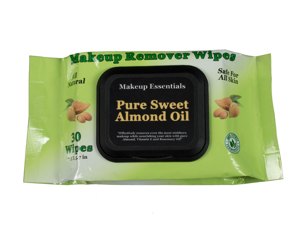 Makeup Essentails, Pure Almond Oil Makeup Remover Wipes