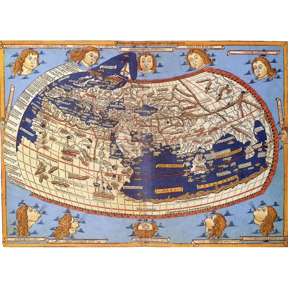 Ptolemy s World Map 2nd Century Poster Print By Science Source 36 X ptolemy-s-world-map-2nd-century-poster-print-by-science-source-36-x
