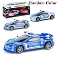 thumbnail image 2 of LED Light Car Toy Funny Battery Powered Police Car Toy Racing Model Car for Kids, 2 of 10