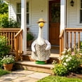thumbnail image 6 of Homellea Porch Goose Outfits, Summer Straw Hat Floral Dress Set for 23" Cement/Plastic Lawn Goose, Holiday Yard Garden Decoration, 6 of 9