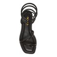 thumbnail image 2 of XYD Women Casual Lace Up Strappy Gladiator Flats Thong Open Toe Sandals Beach Dressy Summer Shoes Size 5.5 Black, 2 of 5