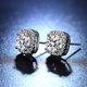 thumbnail image 3 of ER Aretes de tuerca One Carat Simulati Pendientes de tuerca de cuatro puntas para mujer brillar Electrónica, 3 of 5