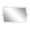 thumbnail image 6 of Kate and Laurel Preble Coastal Scalloped Wall Mirror, 23 x 35, White, Soft Distressed Traditional Curvy Bathroom Vanity Mirror with Stepped Profile for Elegant Home Decor, 6 of 8