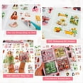 thumbnail image 3 of 100 Hojas de Pegatinas de para Scrapbooking, 100 Hojas de Pegatinas Transparentes de PET con Paisajes para Diario., 3 of 5