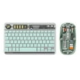 thumbnail image 1 of Mistaha Wireless Keyboard and Mouse Set in Transparent Green - ABS Material, 10m Operating Distance, Rechargeable, 4 DPI Levels - Combo Package, 1 of 6