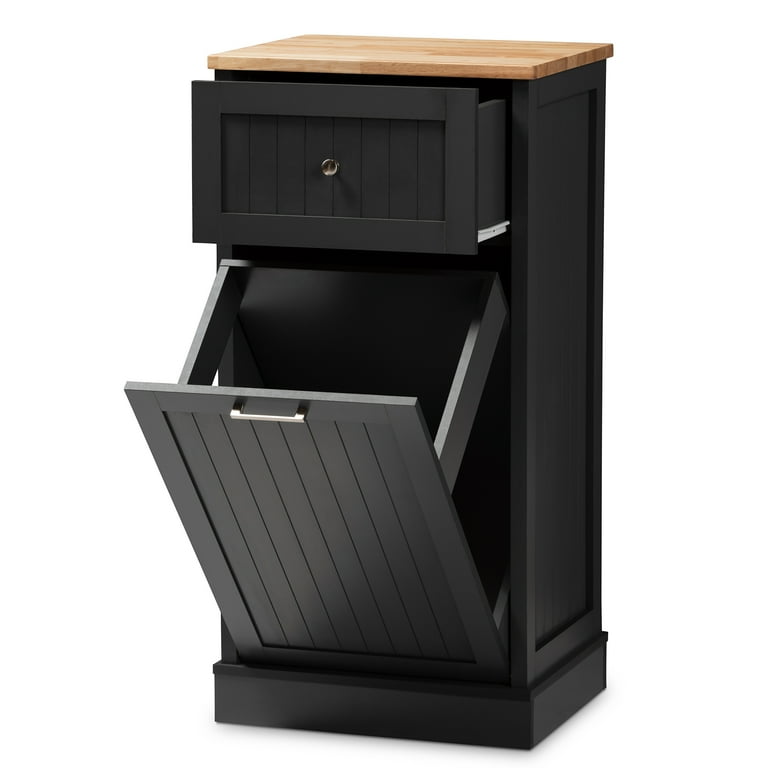 Baxton Studio Marcel Farmhouse and Coastal White and Oak Brown Finished Kitchen Cabinet Baxton Studio Marcel Farmhouse and Coastal White and Oak Brown Finished Kitchen Cabinet