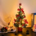 18" Mini Christmas Trees Tabletop Christmas Tree Prelit LED Lights DIY