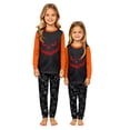 thumbnail image 5 of Family Spooky Halloween Sleepwear Outfits Long Sleeve Crew Front Shirt and Pants Set Comfortable Halloween Holiday Loungewear, 5 of 5