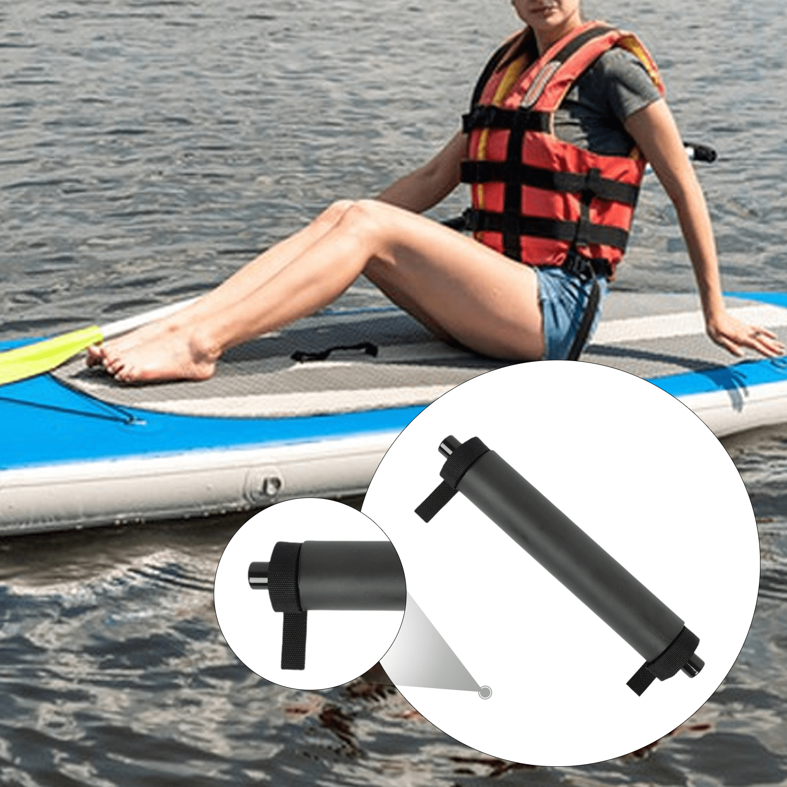 DimyFew Boat Foot Rest Boat Seat Foot Brace Lightweight Kayak Seat Foot Brace Kayak Foot Black