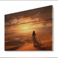thumbnail image 2 of Designart "Oasis in the Desert I" Landscapes Print on Natural Pine Wood, 2 of 5