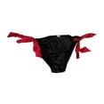 thumbnail image 2 of Victoria's Secret Embroidery Side-Tie Cheeky Panty Color Black , Small NWT, 2 of 2