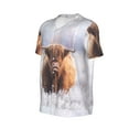 thumbnail image 2 of Haiem Hip Hop Hipster Baseball Jersey Button Down Shirts Sports Uniforms Men Women Jersey(Cow,Medium), 2 of 9
