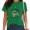 D-Green, variant on UNISHE Women's America Believe Again Bald Eagle Graphic Tee Vintage Patriotic Floral Top for Daily Outfit White, S
