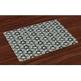 thumbnail image 1 of Ambesonne Cactus Place Mats Set of 4, Foliage Watercolor Style, Standard Size, Multicolor, 1 of 4