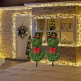 thumbnail image 6 of Snowman Christmas Tree Ground Stake 2025 - Outdoor Snowman Yard Decoration for Christmas Holiday, Winter Garden, Front Lawn Decor with Plug-in Installation for Family, 6 of 6