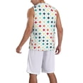 thumbnail image 2 of Sikiie Colorful Geometric Basketball Jersey Reversible Men's Mesh Athletic Sports Shirts Training Practice S-4XLXX-Large, 2 of 6