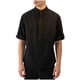 thumbnail image 2 of Blusa y camisa de manga corta con cuello alto para hombre, color liso, informal, holgada, a la moda, con botones y bolsillo, de poliéster., 2 of 8