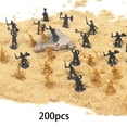 thumbnail image 4 of 200 Pcs Soldats à l'Échelle 1/72 Modèles Cadeaux Jouets Dioramas pour Jeu de Rôle Gris, 4 of 8