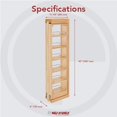 thumbnail image 4 of Rev-A-Shelf Pullout Wall Filler Cabinet Wooden Organizer, 42" Hgt, 432-WF42-6C, 4 of 4